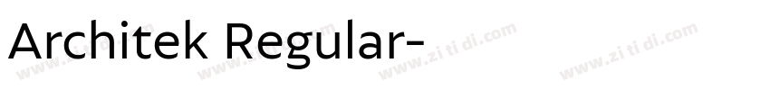 Architek Regular字体转换 Architek Regular字体转换